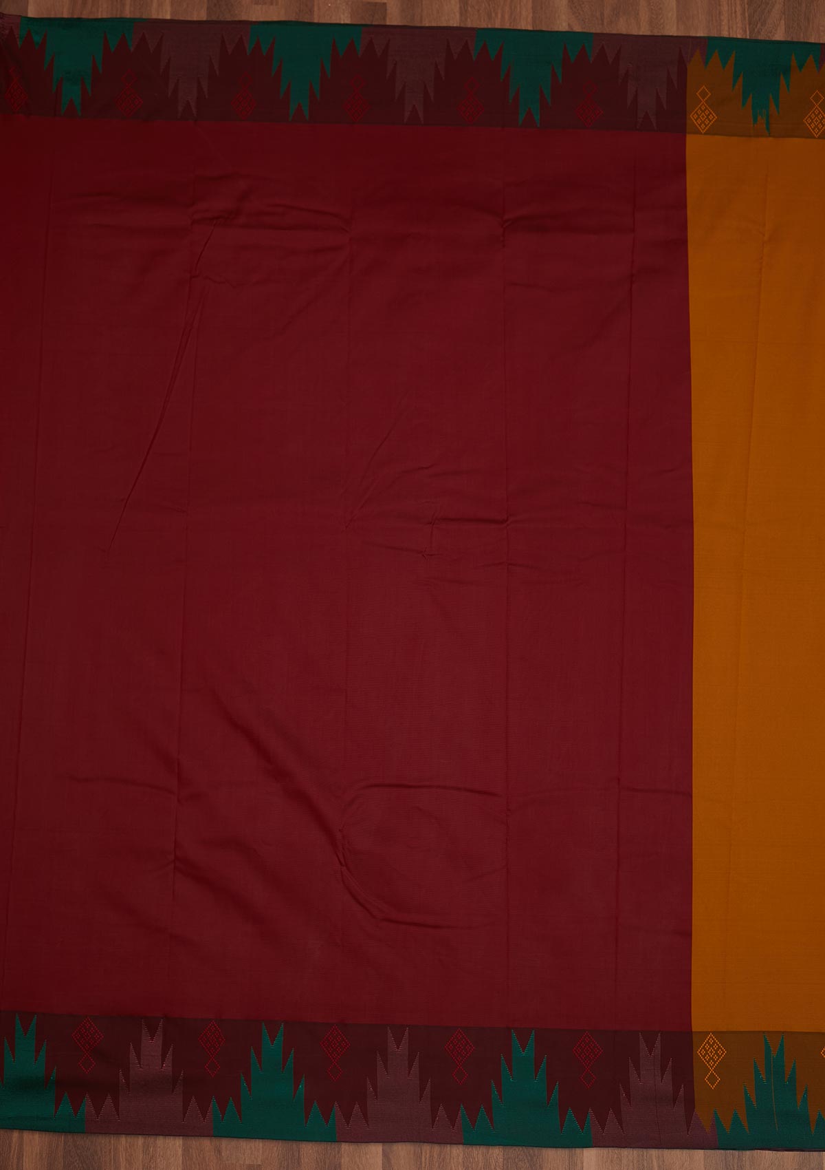 Mustard Zariwork Art Silk Saree - Koskii