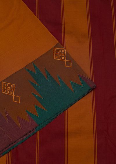 Mustard Zariwork Art Silk Saree - Koskii