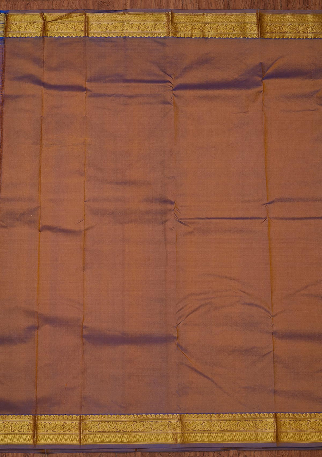 Mustard Zariwork Pure Silk Designer Unstitched Saree - Koskii