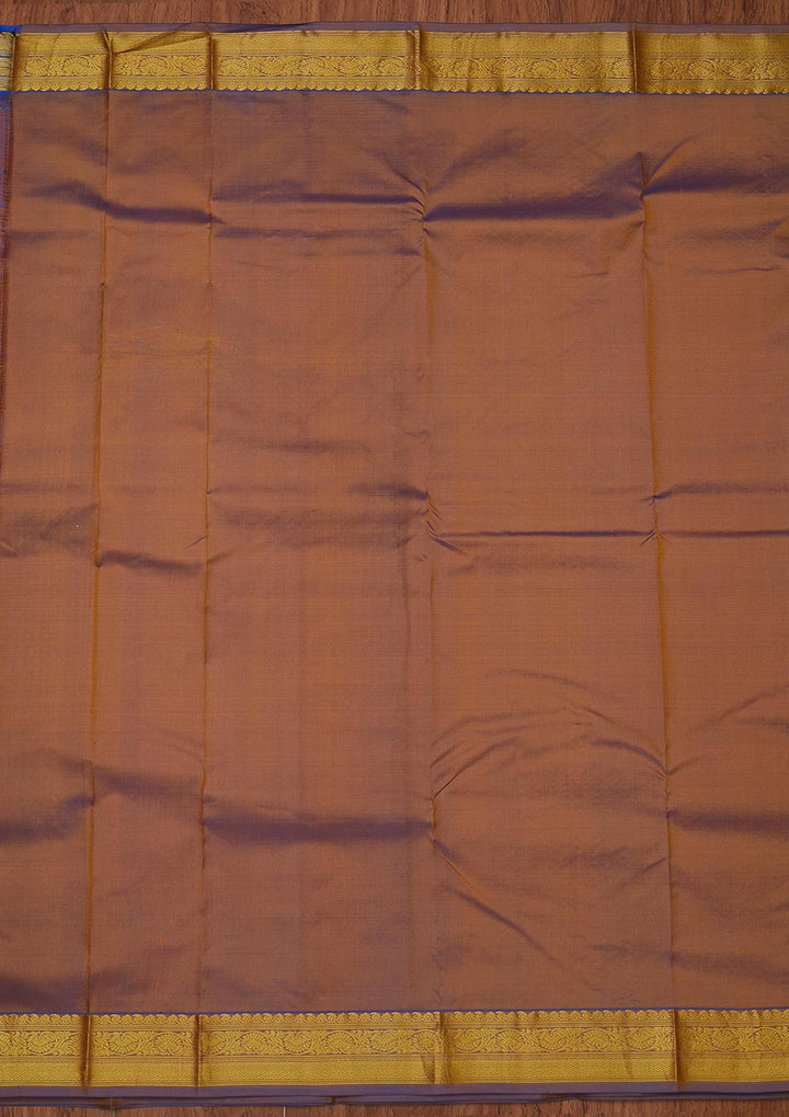 Mustard Zariwork Pure Silk Designer Unstitched Saree - Koskii