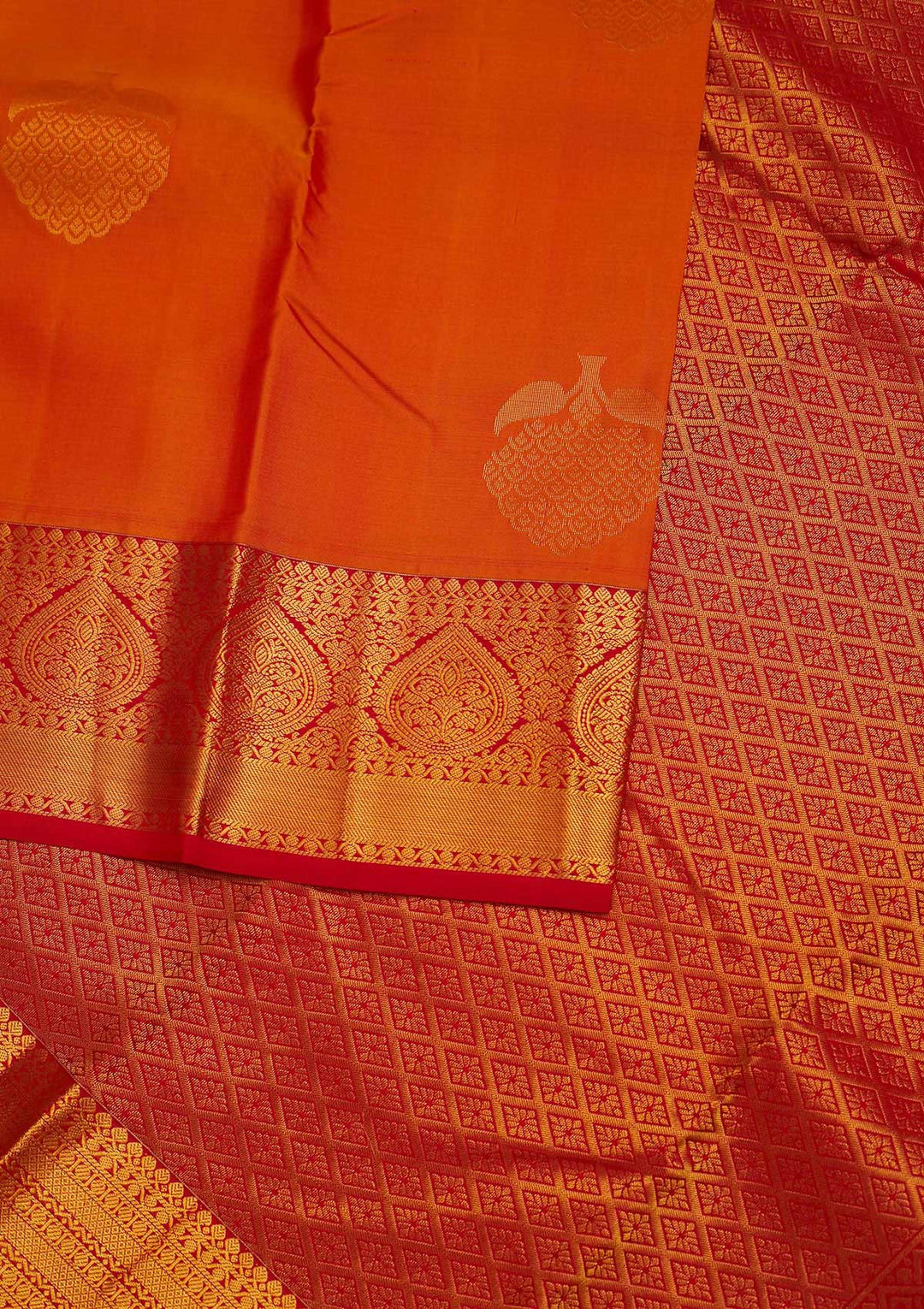 Mustard Zariwork Pure Silk Designer Saree - Koskii