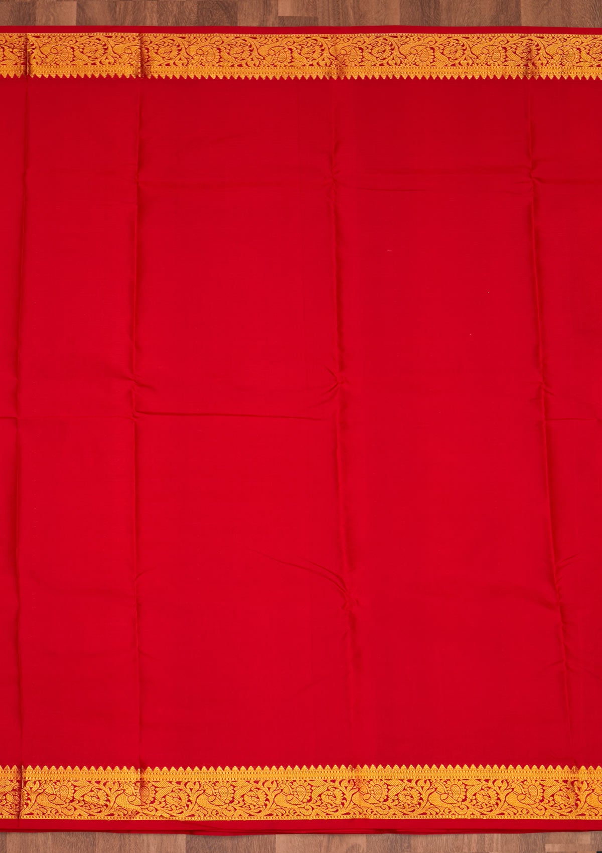 Mustard Zariwork Pure Silk Saree - Koskii