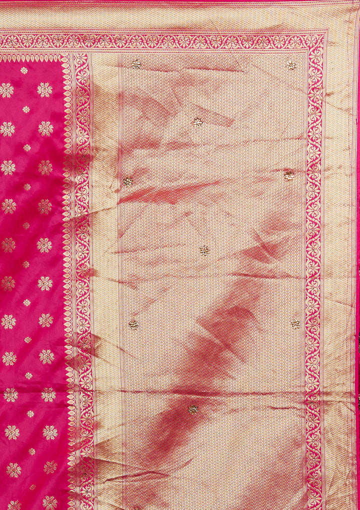 Mustard Zariwork Raw Silk Designer Lehenga-Koskii