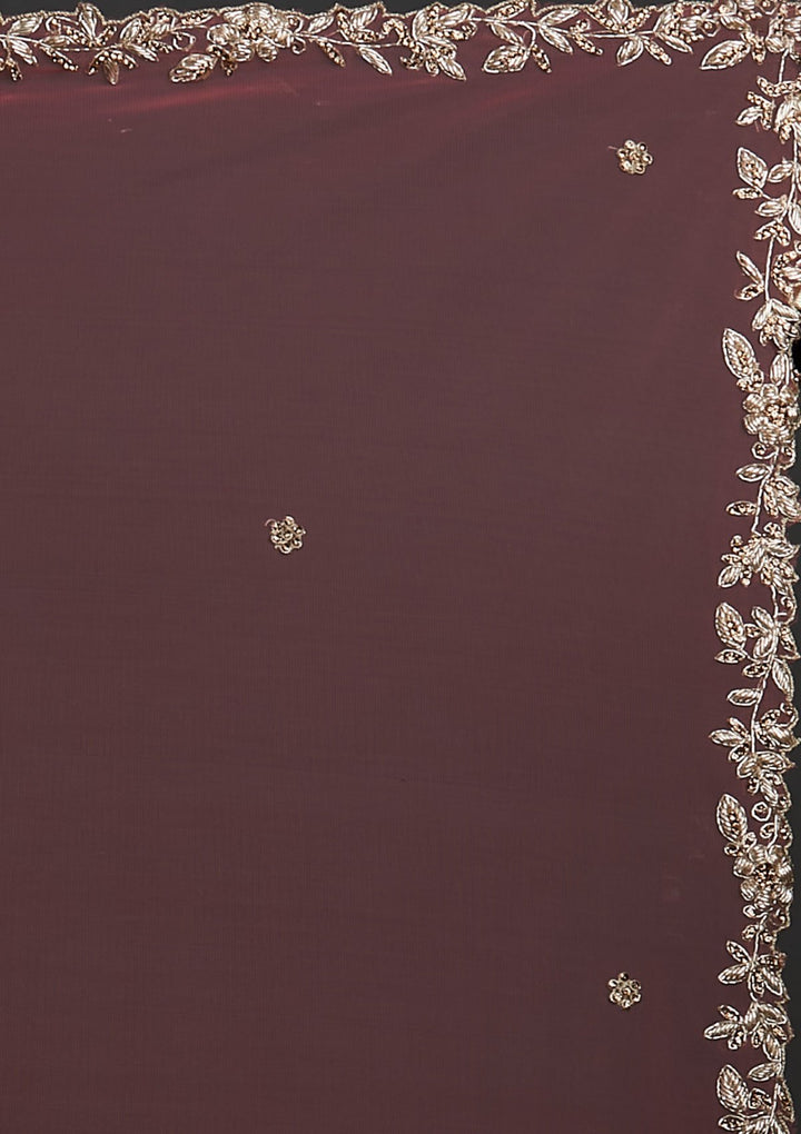 Navy Blue Zardosi Raw Silk Designer Lehenga - koskii