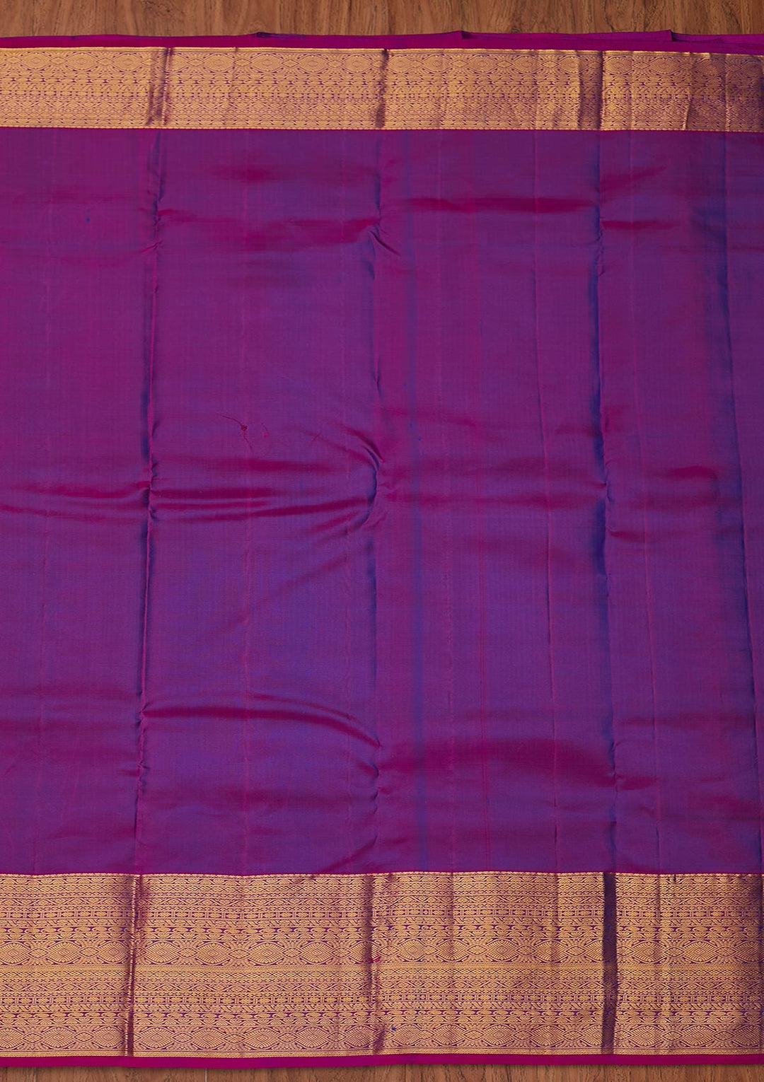 Navy Blue Zariwork Pure Silk Designer Unstitched Saree - Koskii
