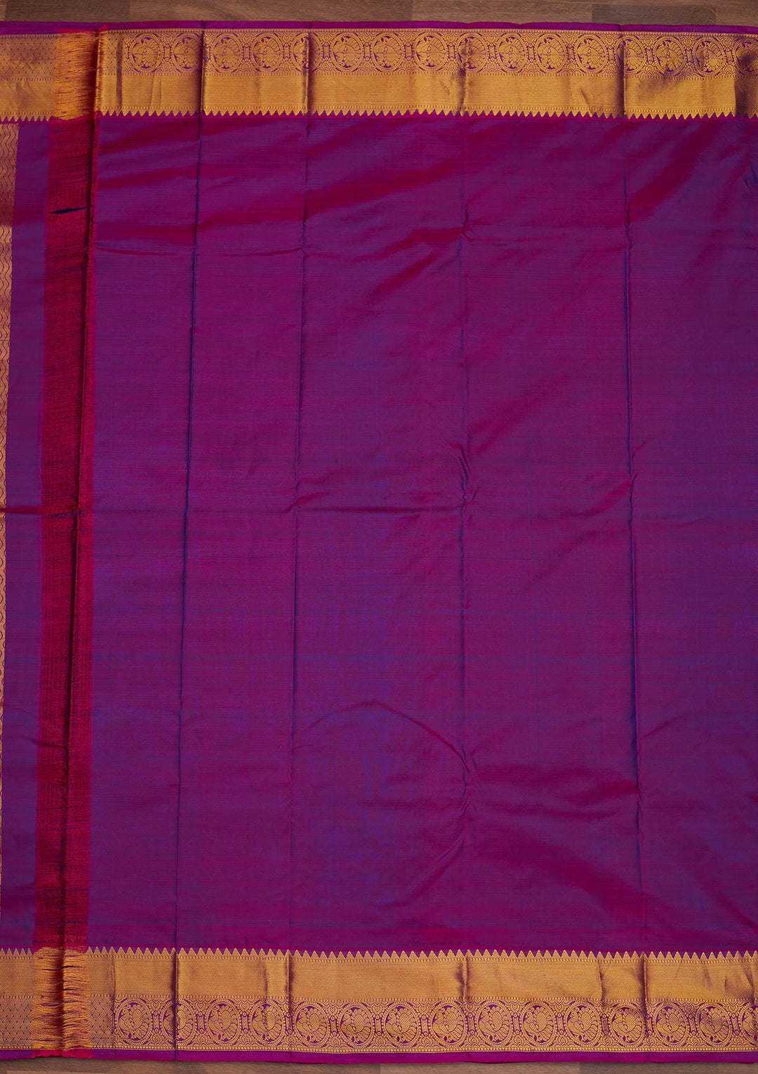 Navy Blue Zariwork Pure Silk Designer Saree - Koskii