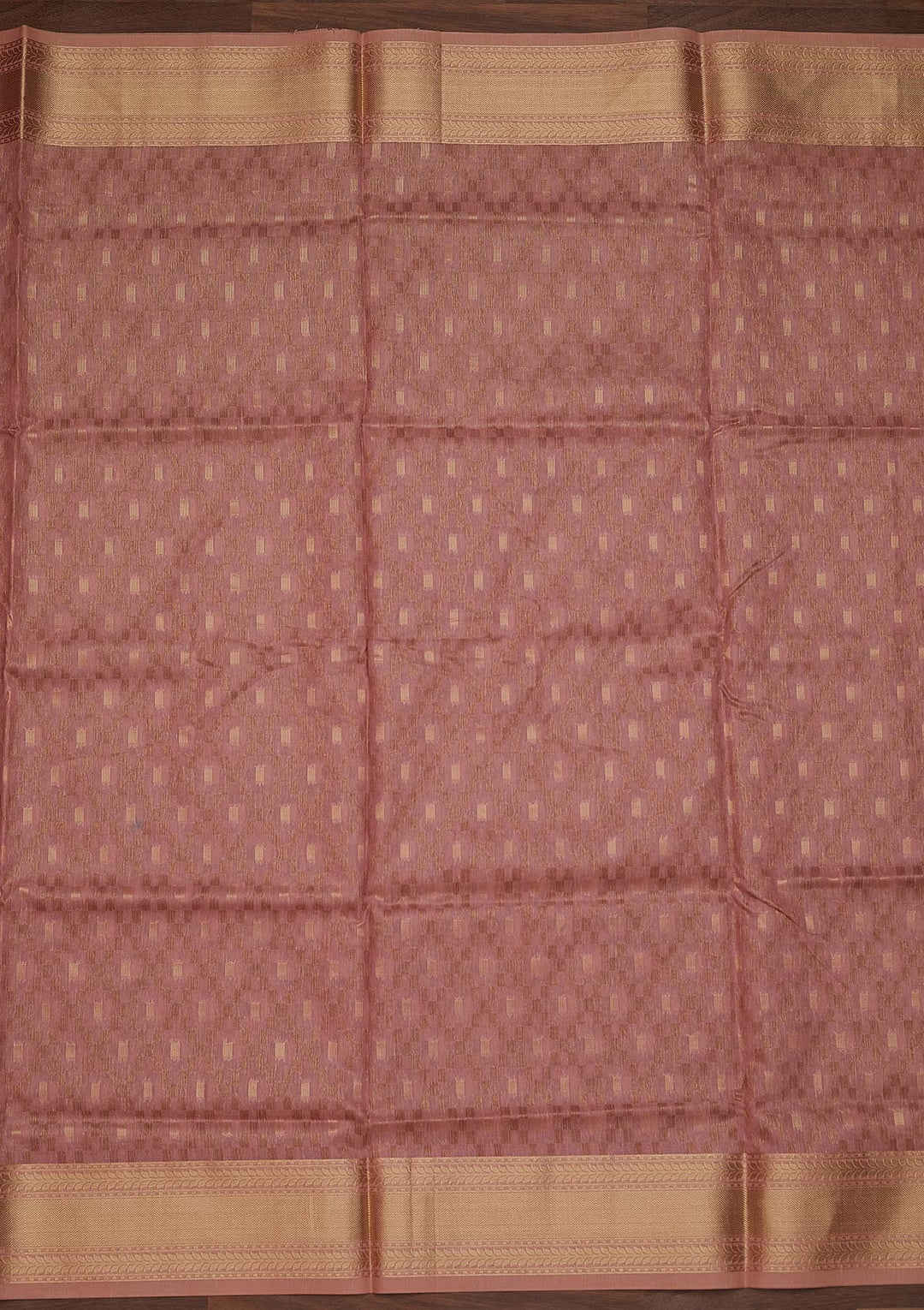 Onion Pink Zariwork Art Silk Designer Saree - Koskii