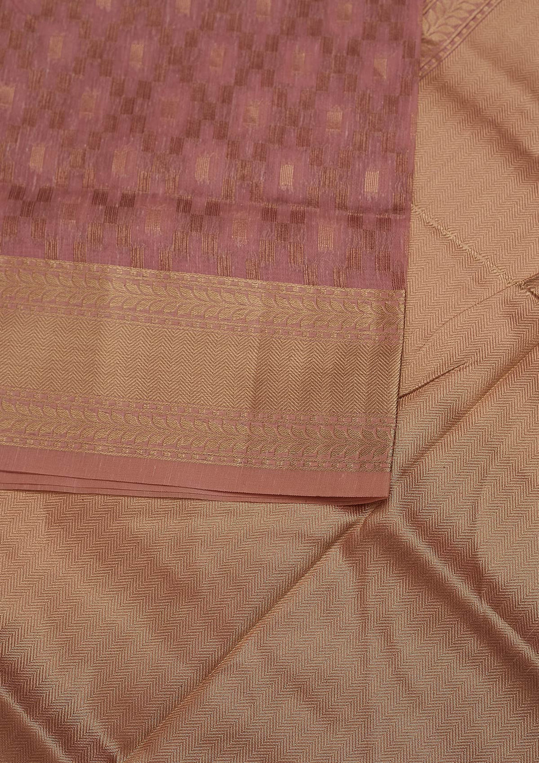 Onion Pink Zariwork Art Silk Designer Saree - Koskii