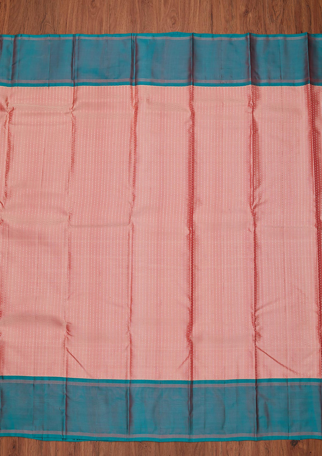 Onion Pink Zariwork Pure Silk Designer Unstitched Saree - Koskii