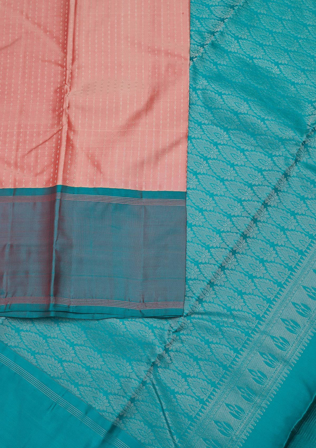 Onion Pink Zariwork Pure Silk Designer Unstitched Saree - Koskii