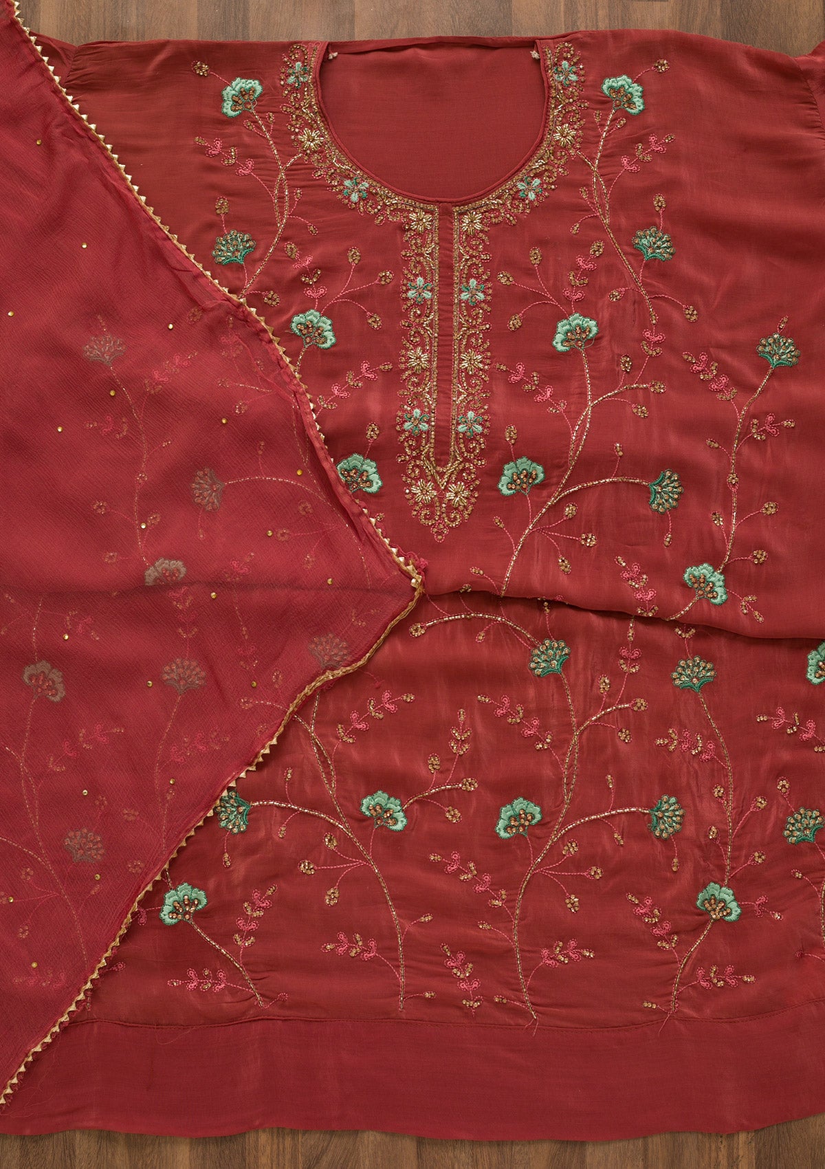 Khadi Cotton Dress Material - SareesWala.com