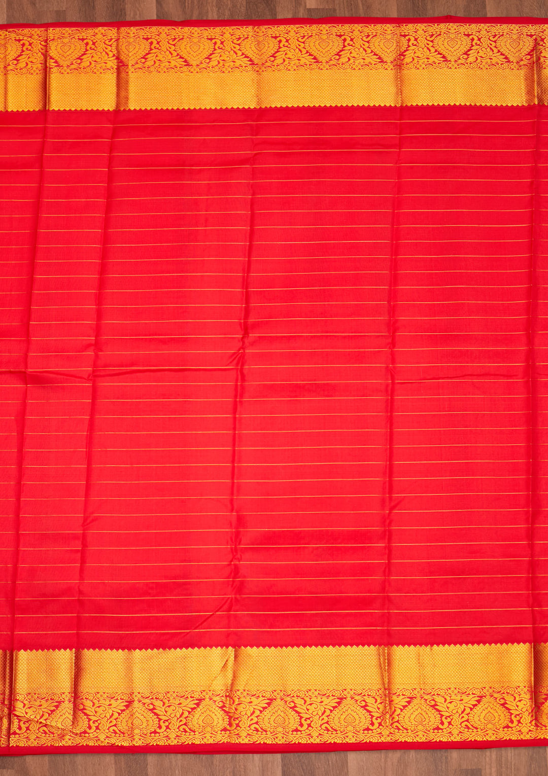 Orange Zariwork Pure Silk Saree - Koskii