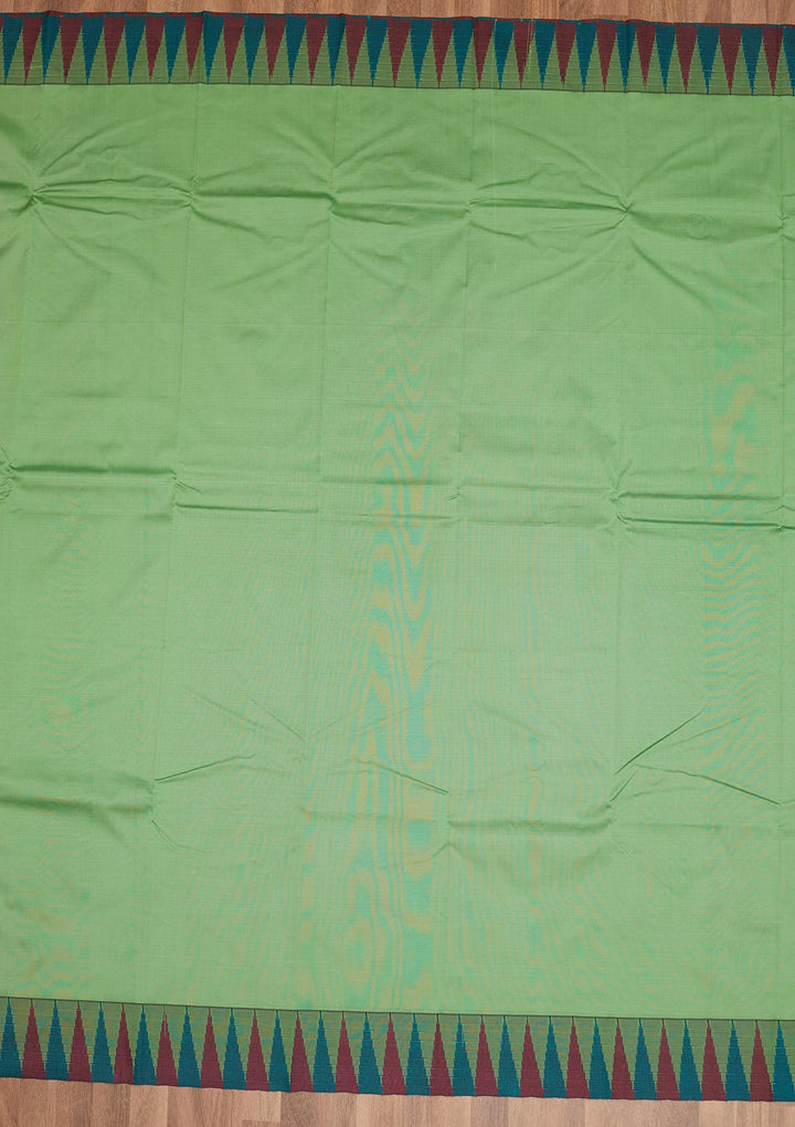 Parrot Green Zariwork Art Silk Saree - Koskii