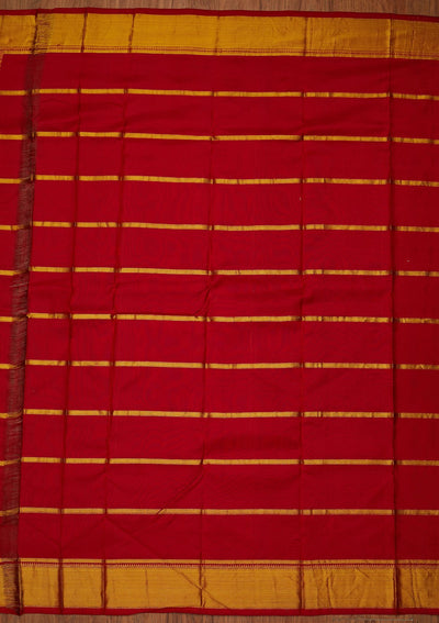 Parrot Green Zariwork Pure Silk Designer Saree - koskii