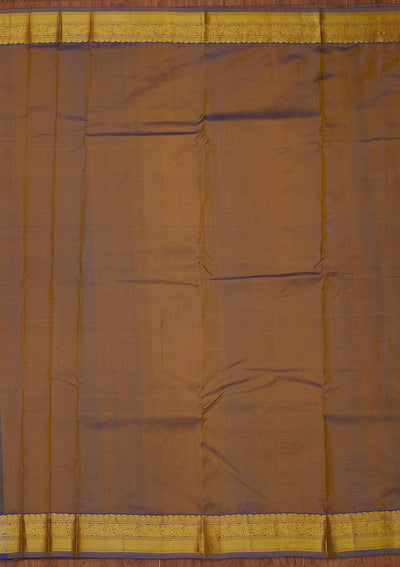 Parrot Green Zariwork Pure Silk Designer Unstitched Saree - Koskii