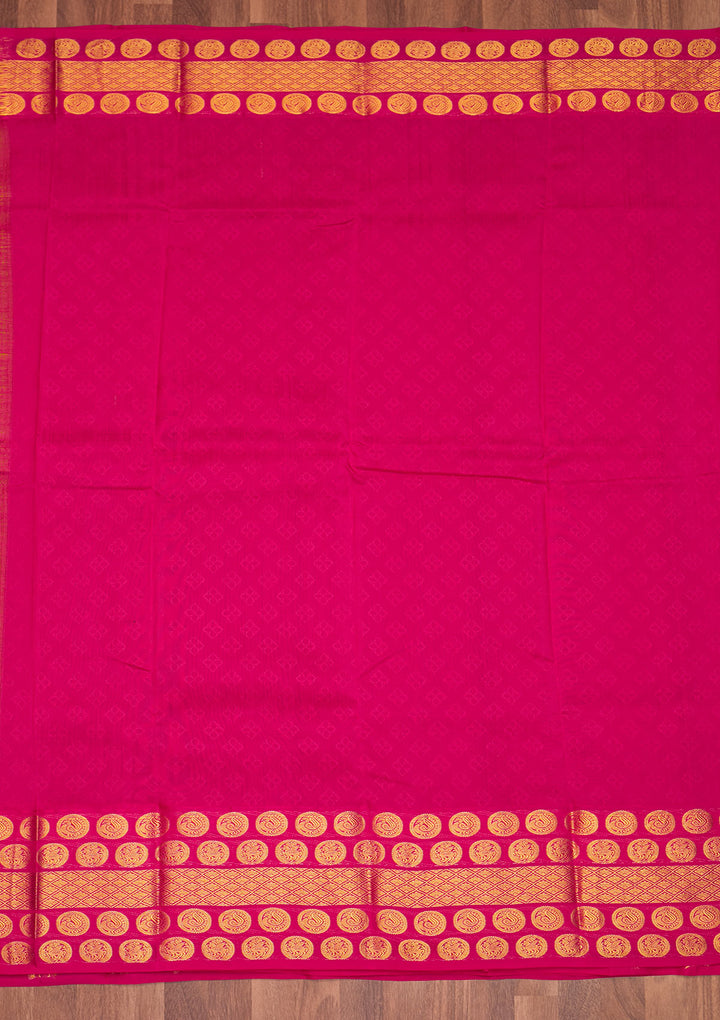 Parrot Green Zariwork Pure Silk Saree - Koskii