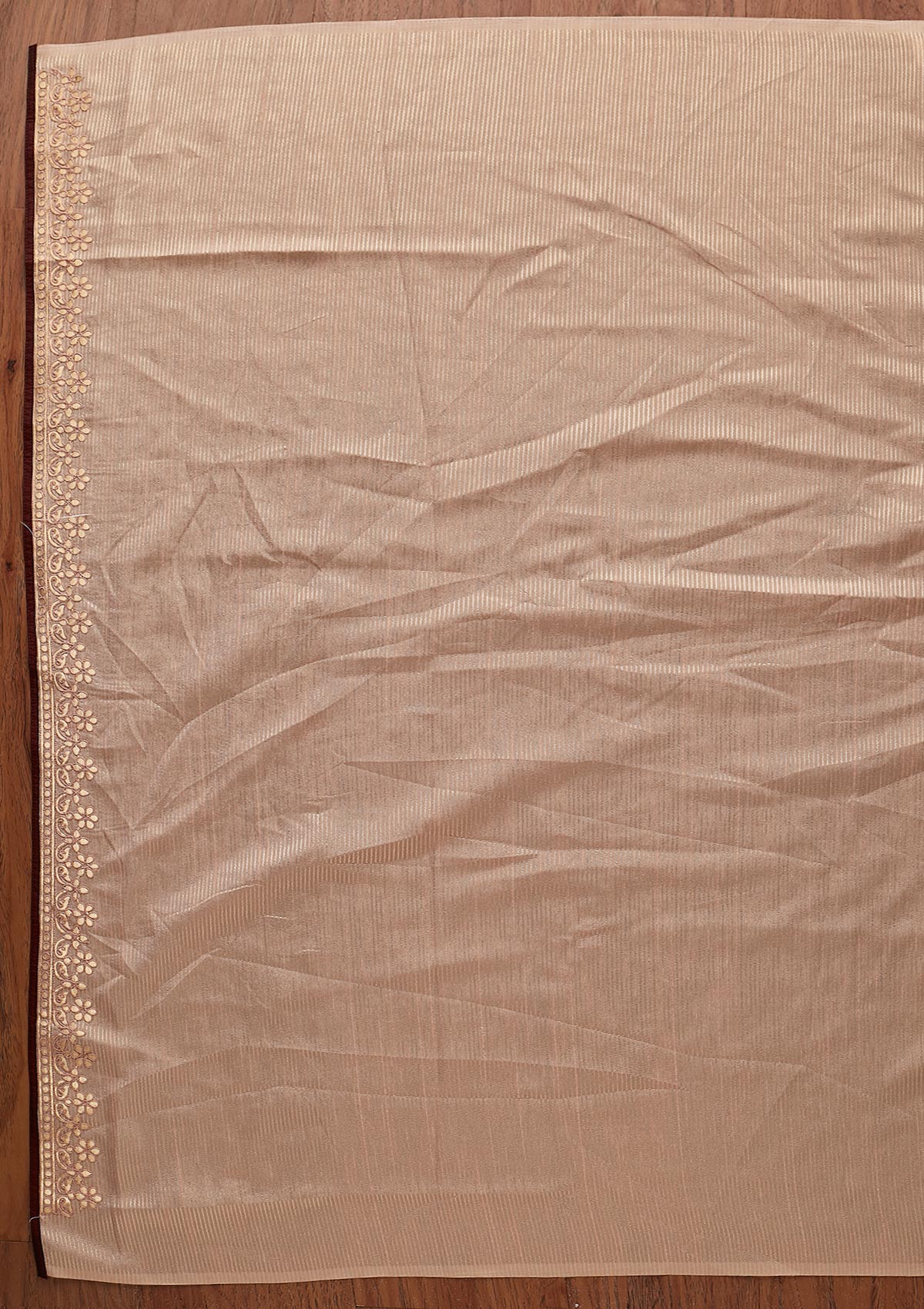 Peach Gotapatti Shimmer Designer Saree - koskii