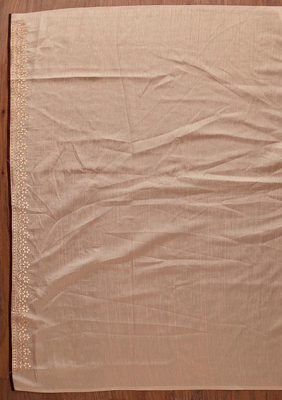 Peach Gotapatti Shimmer Designer Saree - koskii