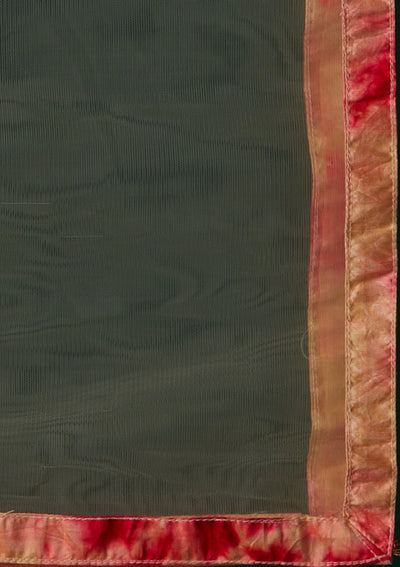 Peach Mirrorwork Art Silk Designer Lehenga - Koskii