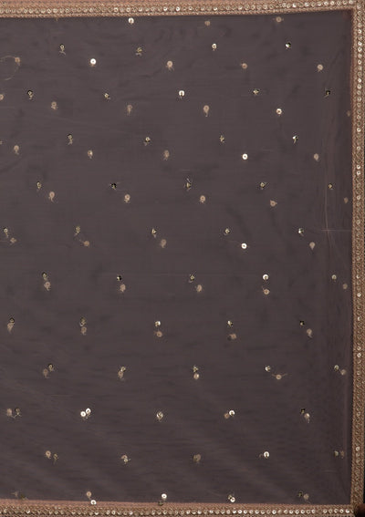 Peach Sequins Georgette Designer Salwar-Suit - koskii