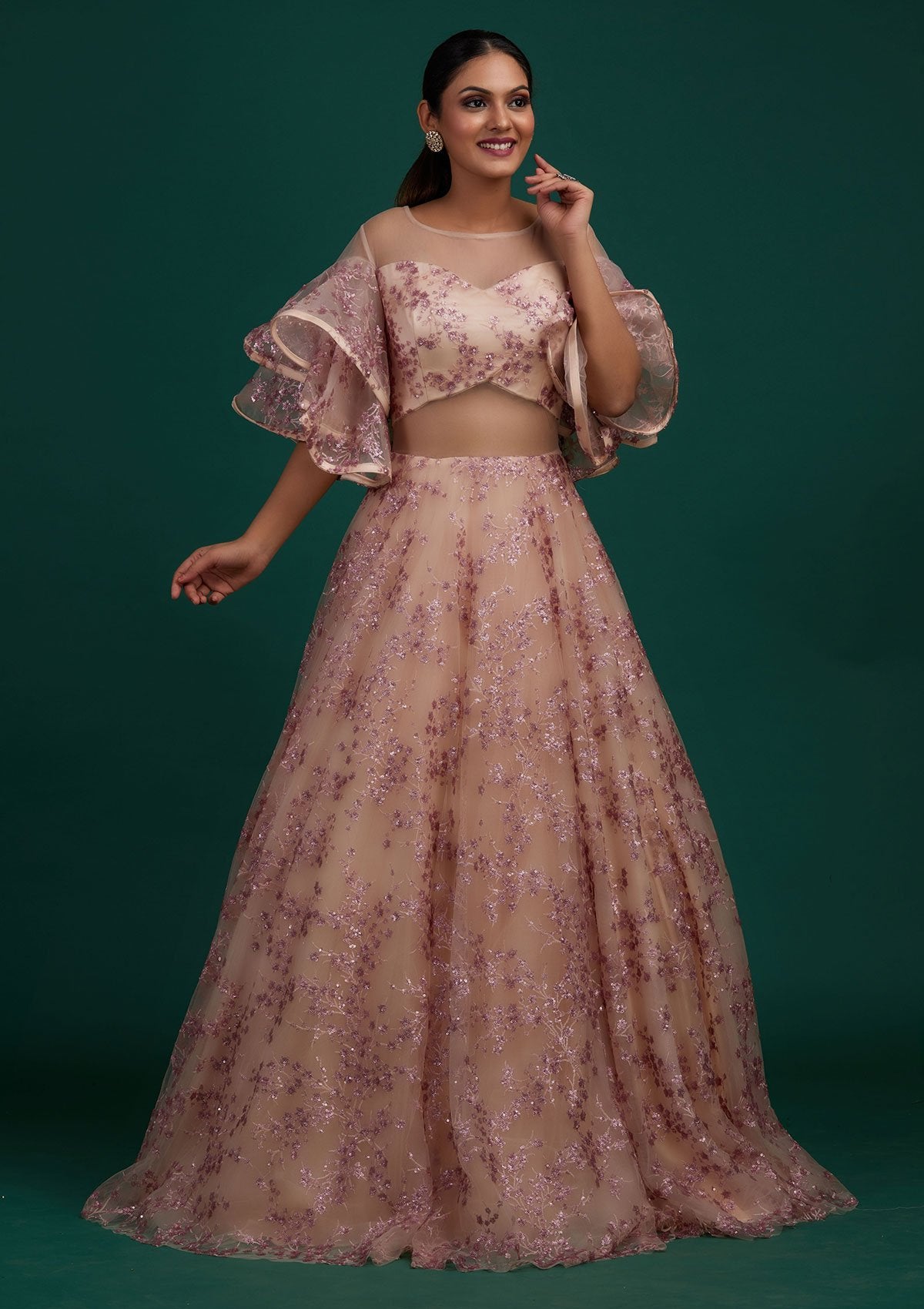 Zainab Chottani Net Dress – Pakiclothing
