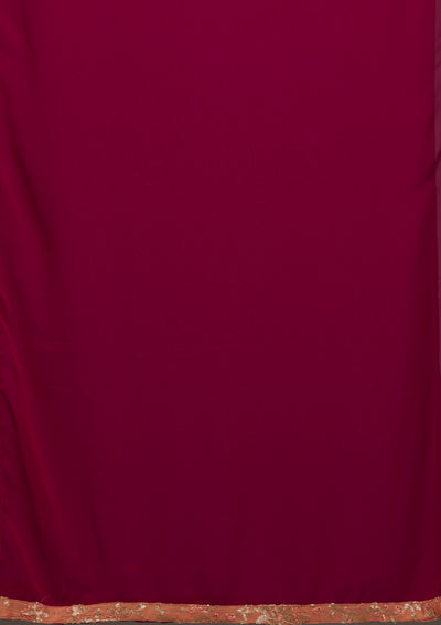 Peach Sequins Semi Crepe Designer Salwar Suit - Koskii
