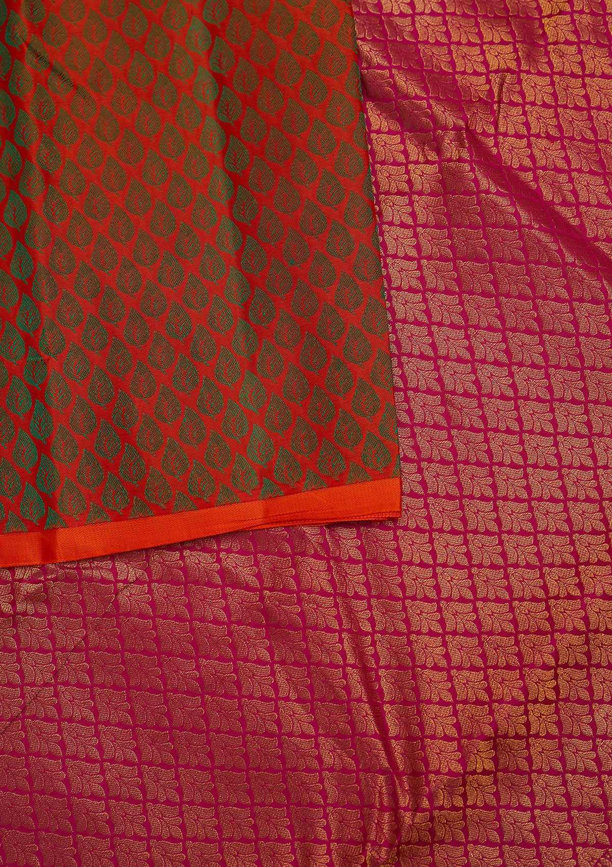 Peach Zariwork Pure Silk Designer Saree - Koskii