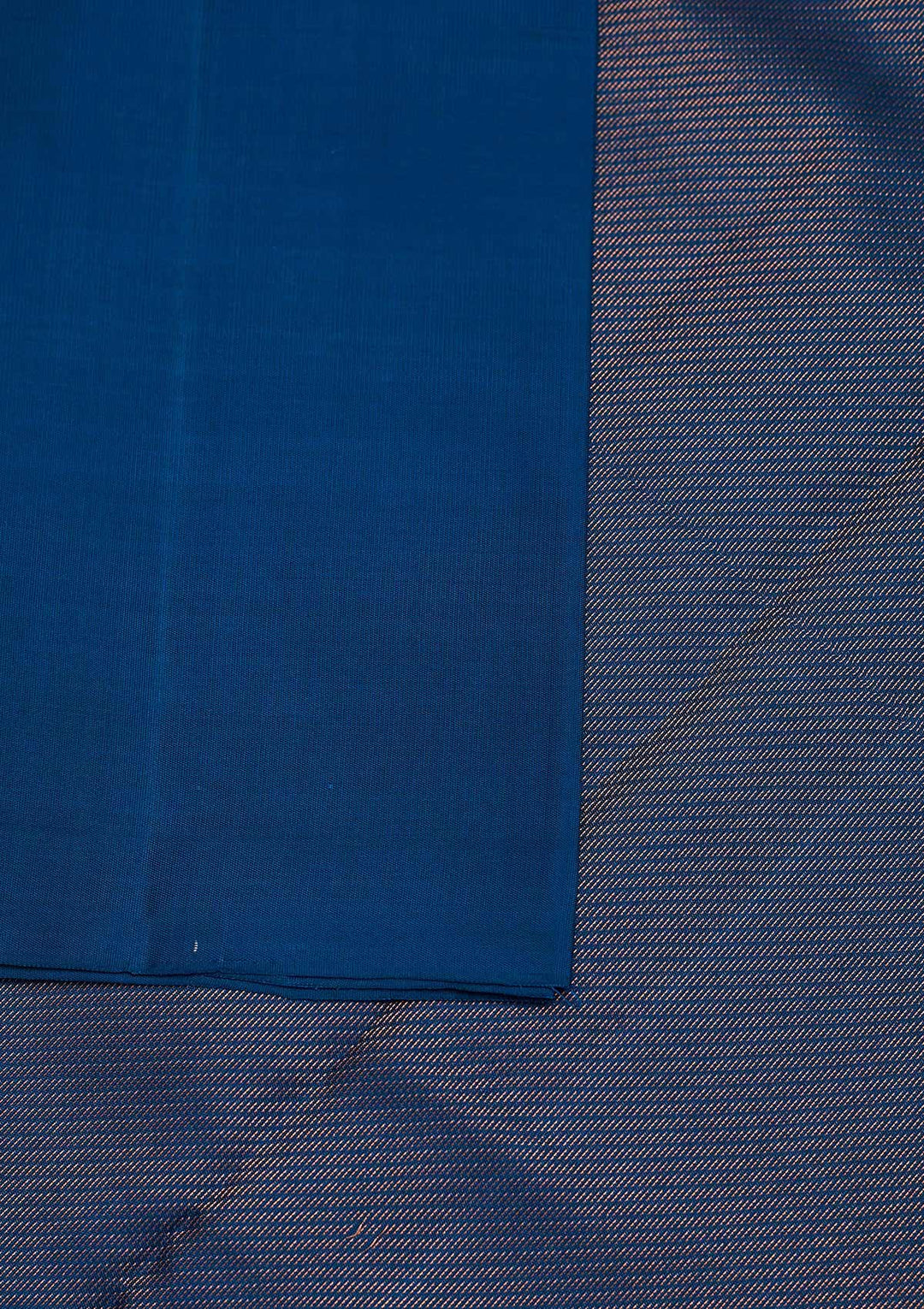 Peacock Blue Zariwork Pure Silk Designer Saree - Koskii