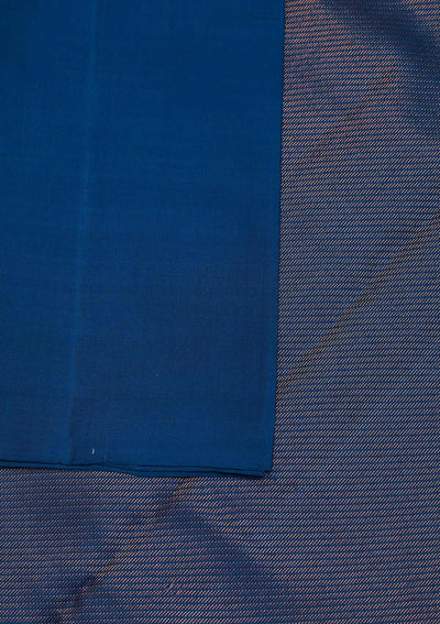 Peacock Blue Zariwork Pure Silk Designer Saree - Koskii