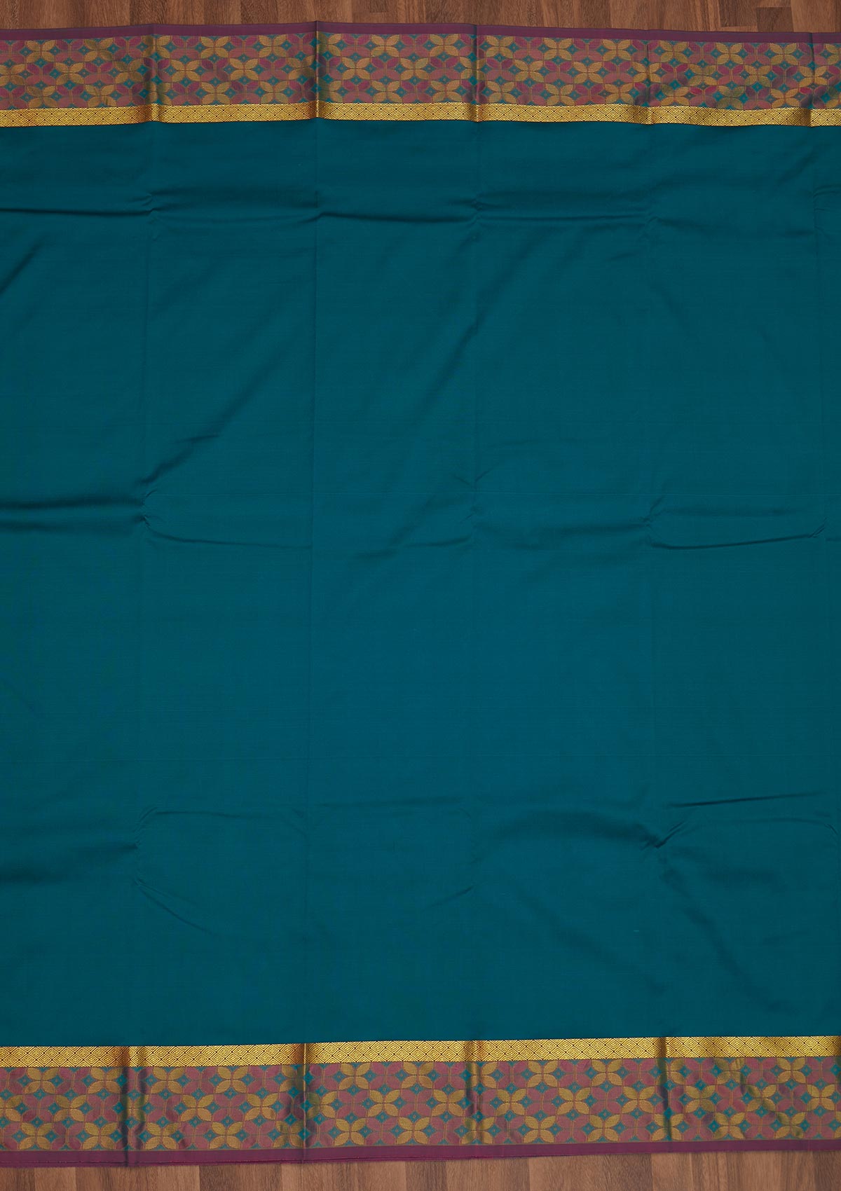 Peacock Green Zariwork Art Silk Saree - Koskii