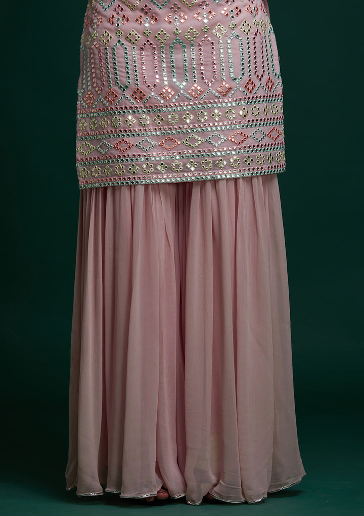 Pink Gotapatti Georgette Designer Salwar Suit - Koskii