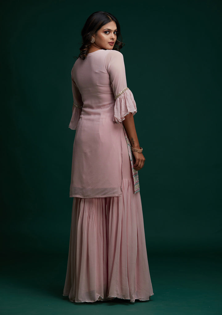 Pink Gotapatti Georgette Designer Salwar Suit - Koskii