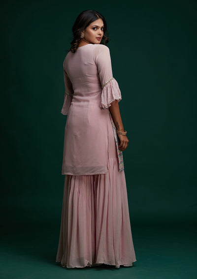 Pink Gotapatti Georgette Designer Salwar Suit - Koskii