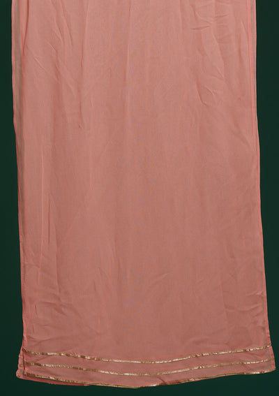 Pink Sequins Georgette Designer Salwar Suit - Koskii