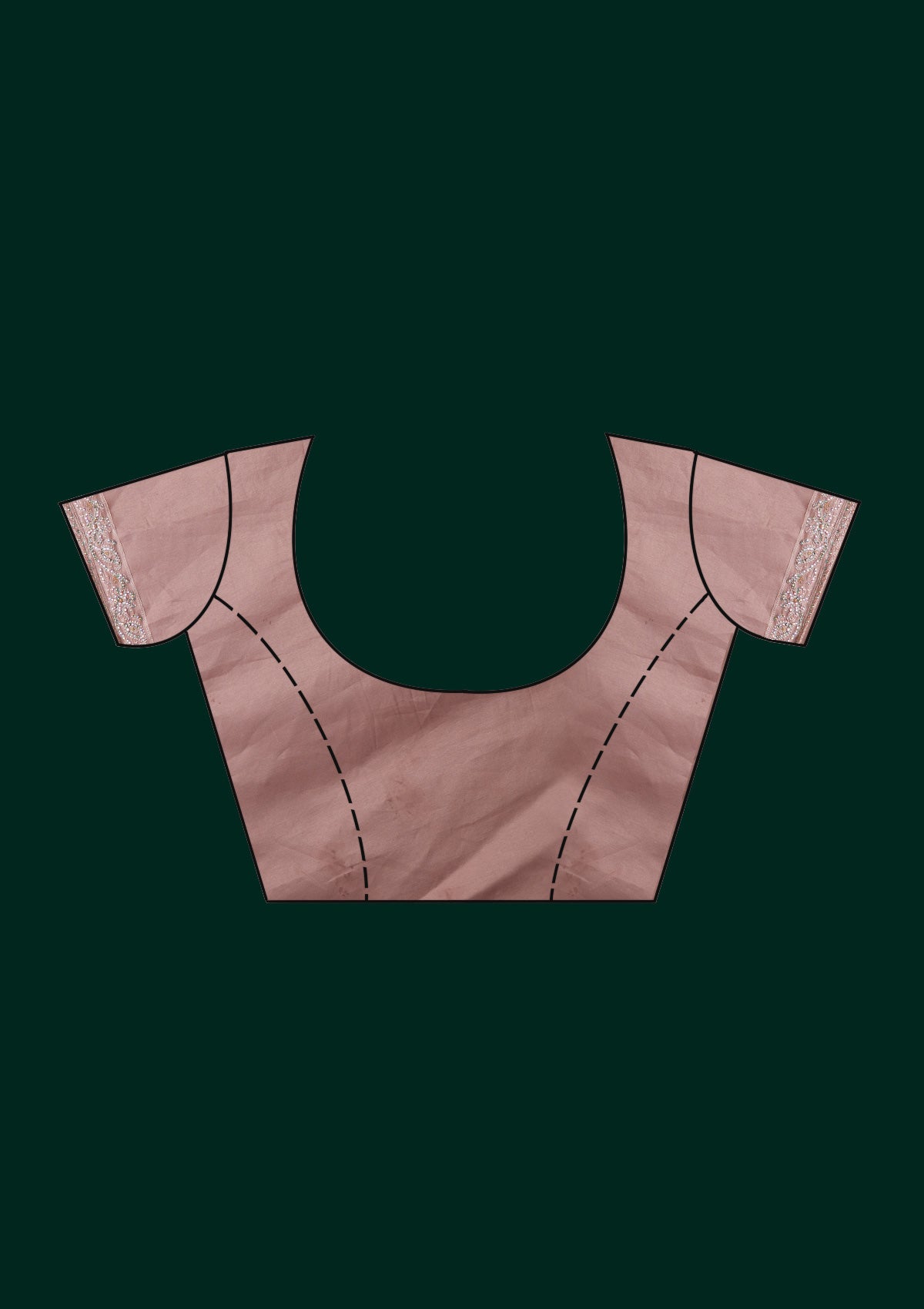 Pink Threadwork Net Saree - Koskii