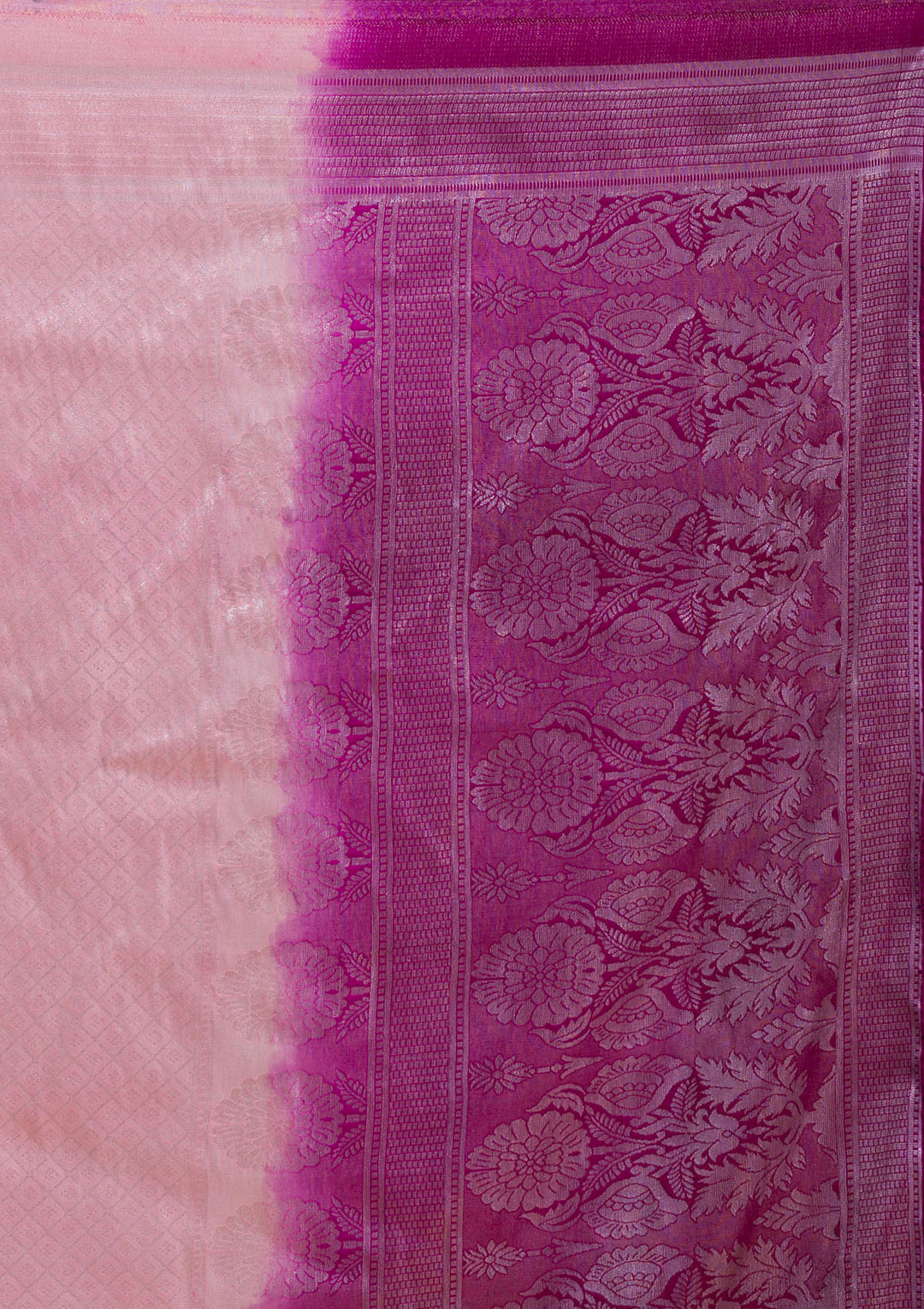 Pink Zariwork Art Silk Designer Saree-Koskii
