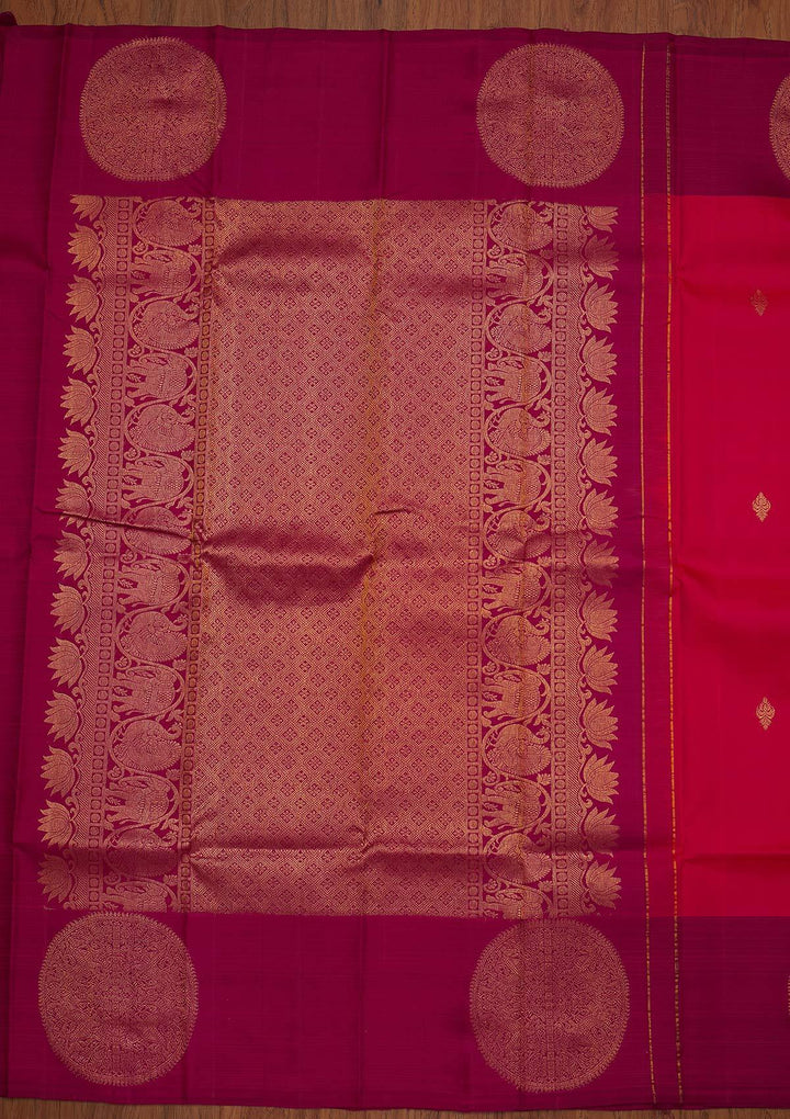 Pink Zariwork Pure Silk Designer Saree - koskii