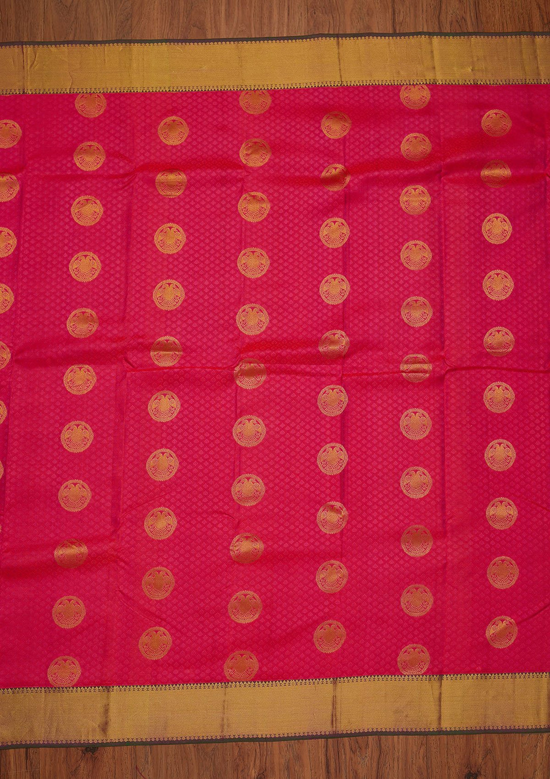 Pink Zariwork Pure Silk Designer Saree - koskii