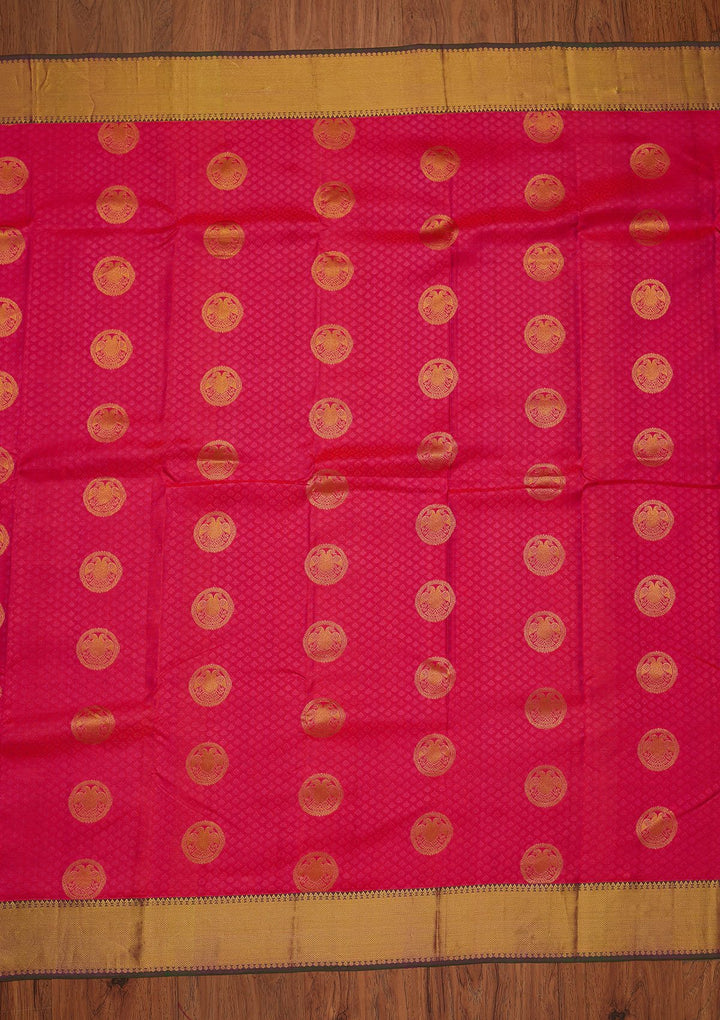 Pink Zariwork Pure Silk Designer Saree - koskii