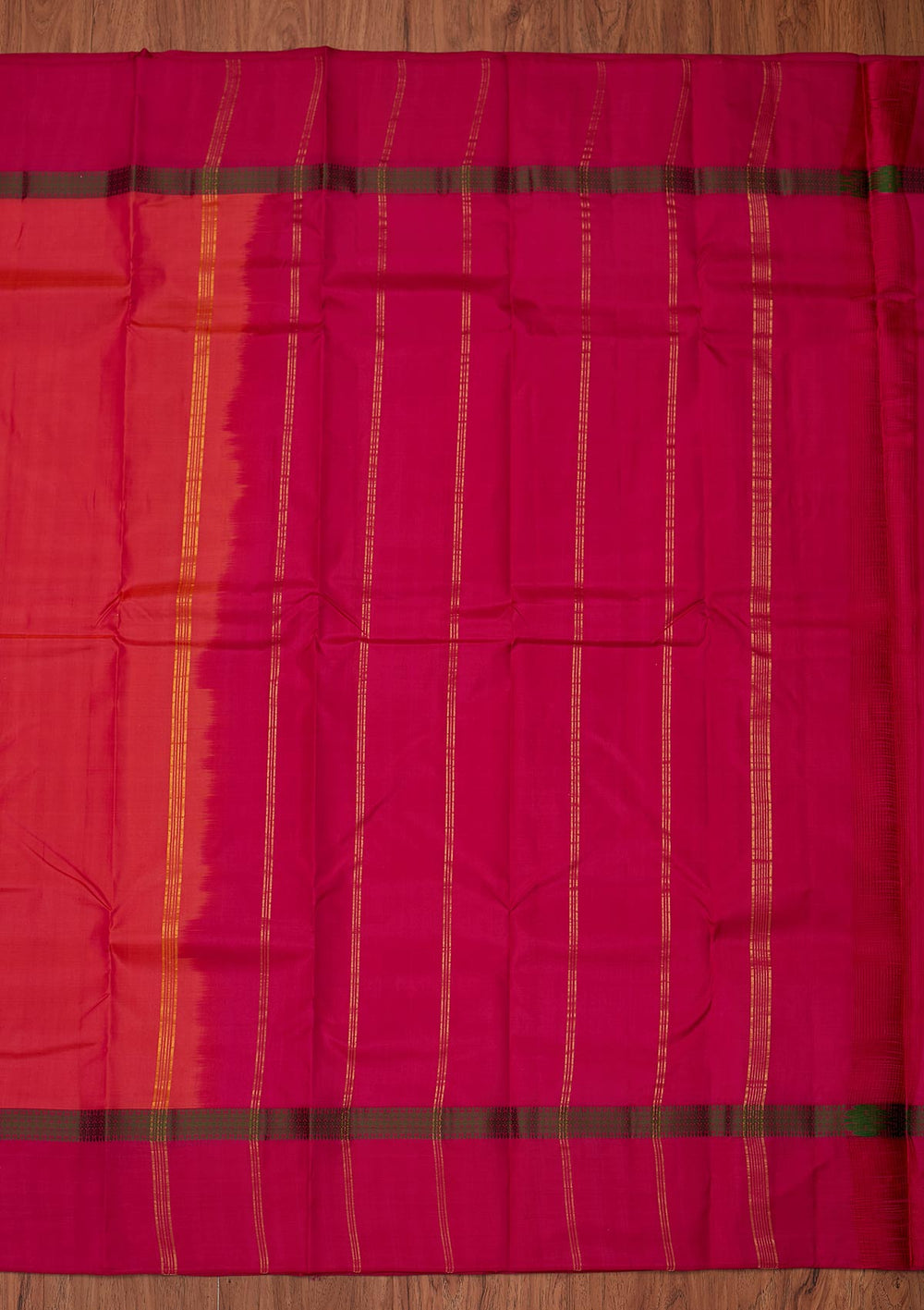Pink Zariwork Pure Silk Designer Unstitched Saree - Koskii