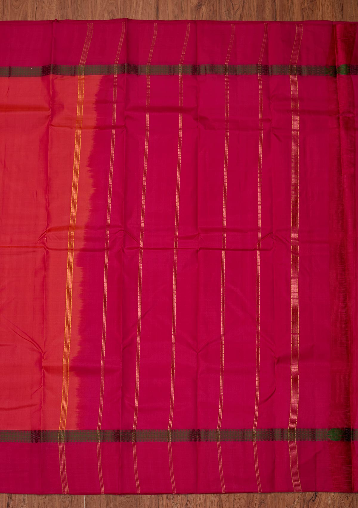 Pink Zariwork Pure Silk Designer Unstitched Saree - Koskii