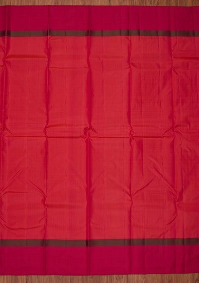 Pink Zariwork Pure Silk Designer Unstitched Saree - Koskii