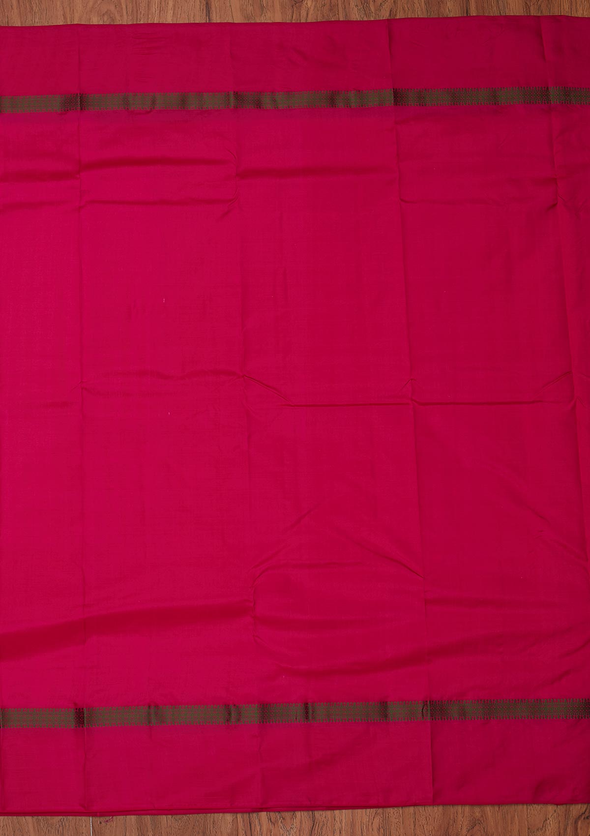 Pink Zariwork Pure Silk Designer Unstitched Saree - Koskii