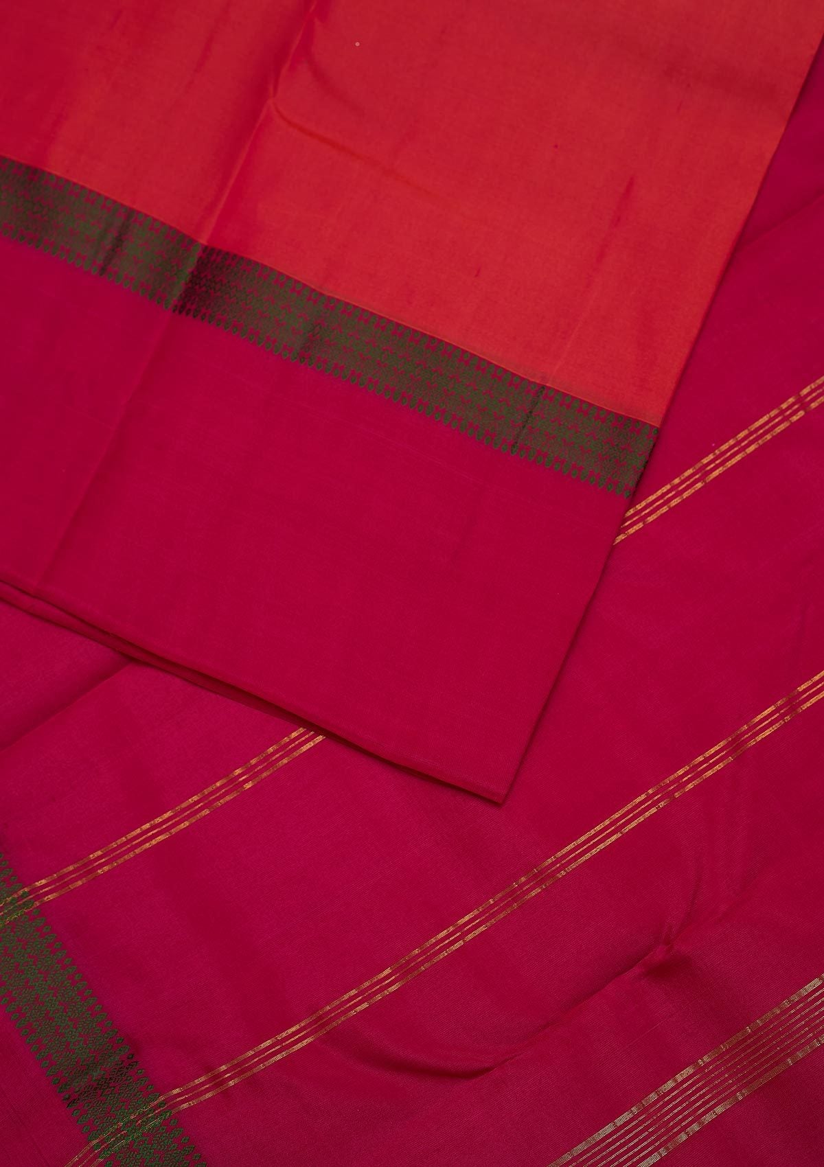 Pink Zariwork Pure Silk Designer Unstitched Saree - Koskii