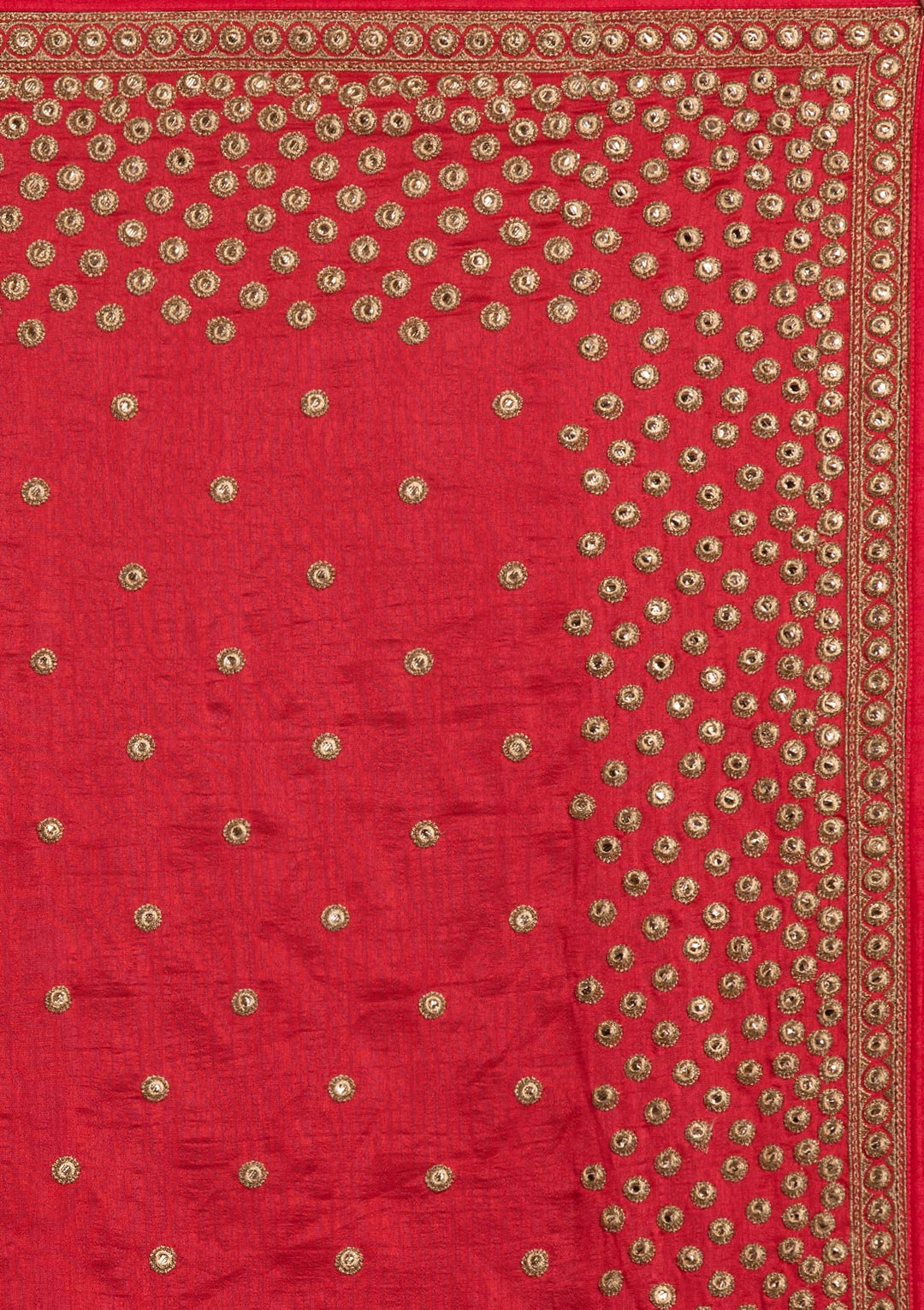 Pink Zariwork Raw Silk Designer Saree - koskii