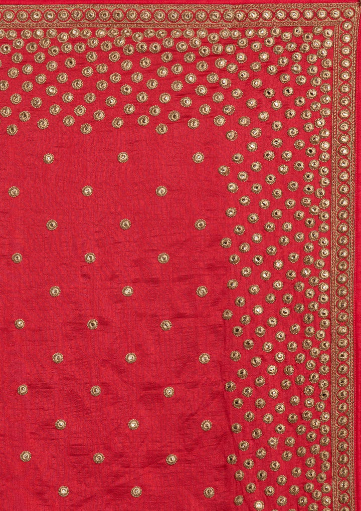 Pink Zariwork Raw Silk Designer Saree - koskii