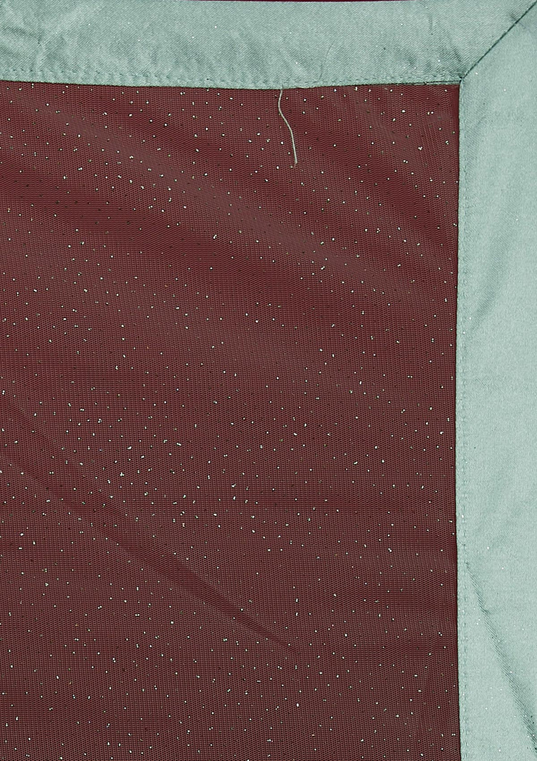 Pista Green Glitter Net Designer Gown - Koskii