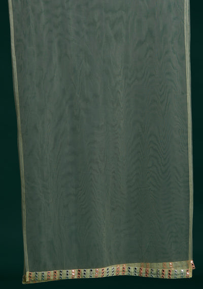 Pista Green Gotapatti Georgette Designer Salwar Suit - Koskii