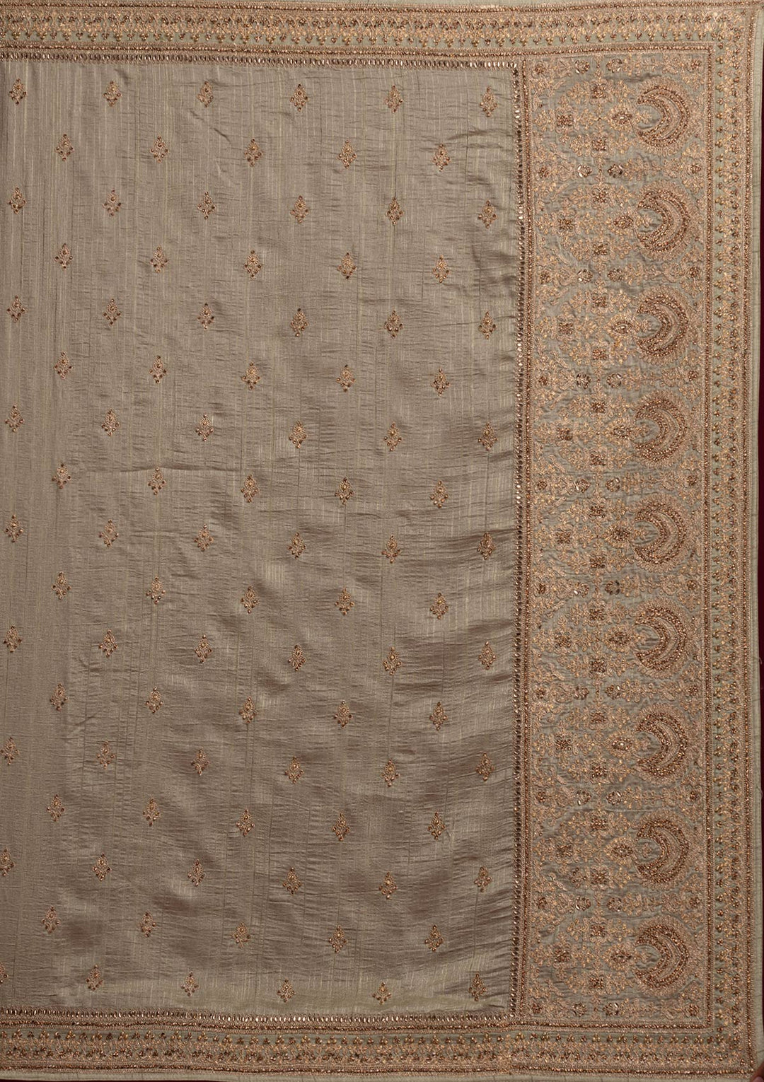 Pista Green Zariwork Raw Silk Designer Saree - koskii