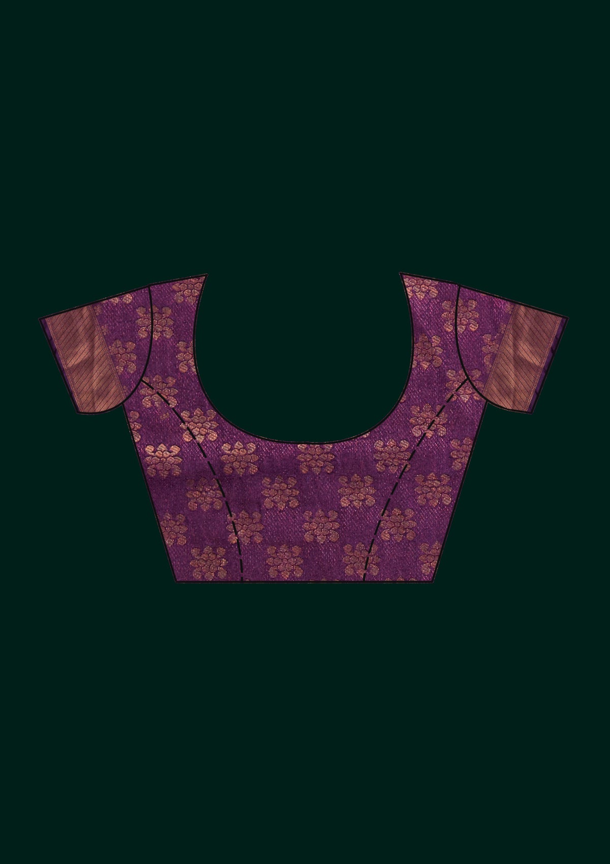 Purple Zariwork Art Silk Designer Saree - Koskii